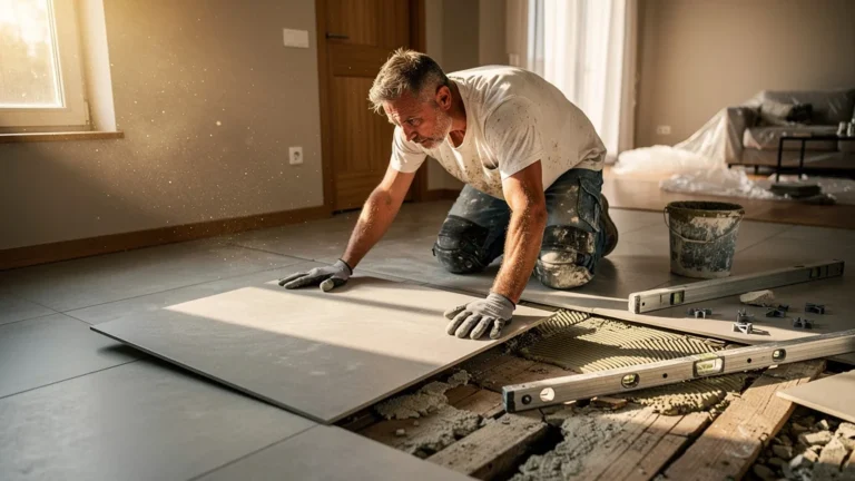 Avis sur pose de grandes dalles fines 3 mm pour recouvrir un ancien sol endommagé après chantier difficile