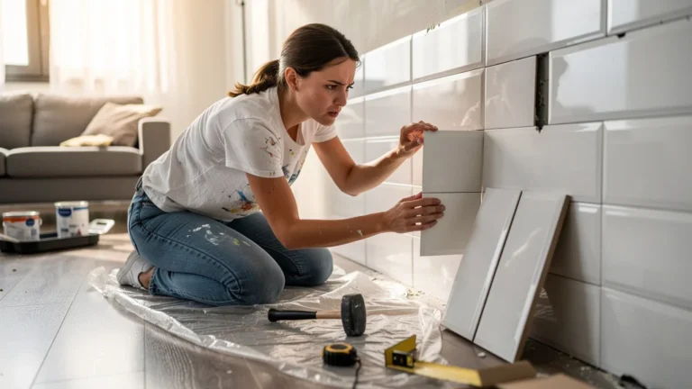 Avis franc sur les carreaux clipsables DIY montrant une pose difficile et des imperfections visibles